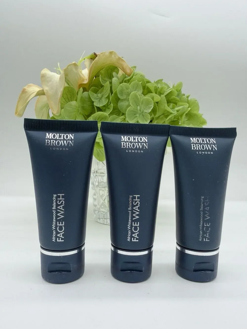 Molton Brown African Whitewood Balancing Face Wash 30ml Set of 3